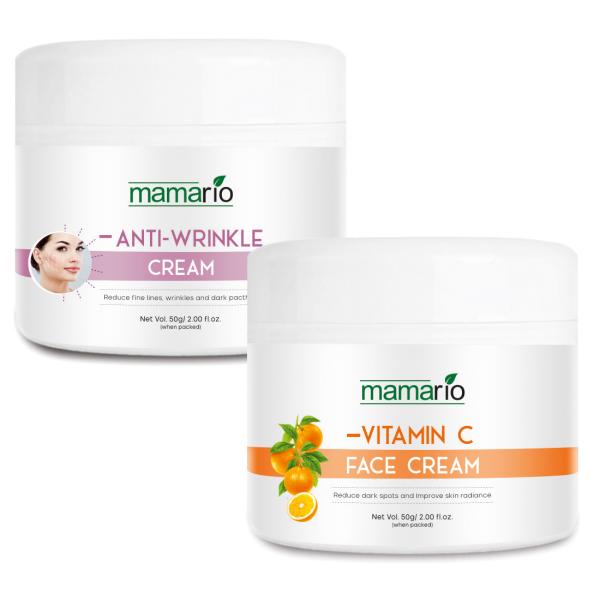 Mamario AntiWrinkle cream & Vitamin C Face Cream L Ascorbic Acid