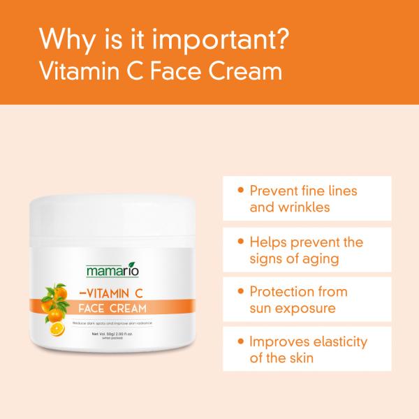 Mamario AntiWrinkle cream & Vitamin C Face Cream L Ascorbic Acid