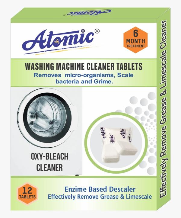 Washing Machine Cleaner Tablets, 6 Months Treatment, by Atomic for