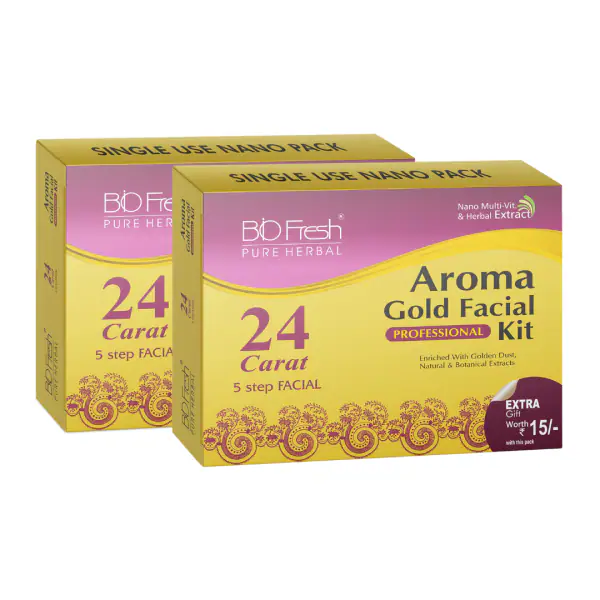 Biofresh Aroma 24k Gold Facial Kit Deep Cleansing Internal Skin Glow