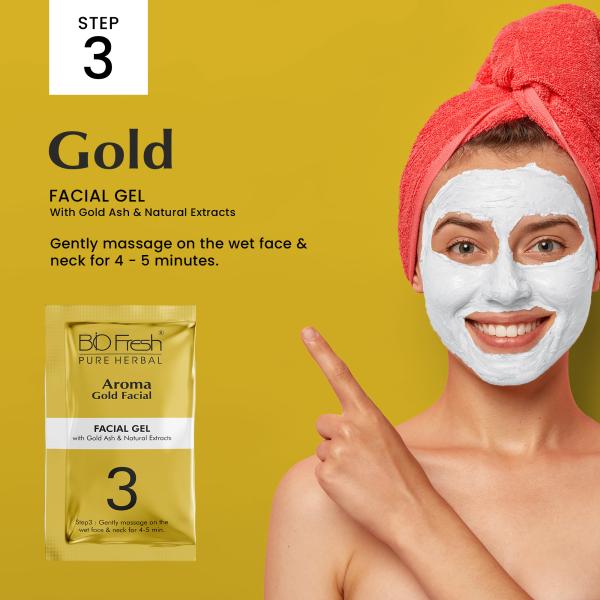 Biofresh Aroma 24k Gold Facial Kit Deep Cleansing Internal Skin Glow