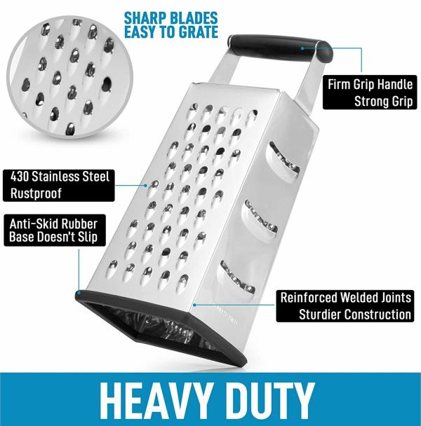 NAALSA TOKYO 4 Side Steel Grater Vegetable Chopper Slicer Kitchen