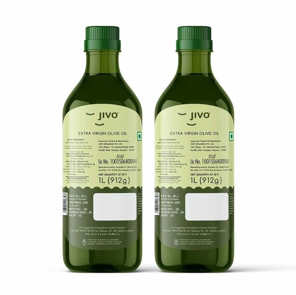 Jivo Extra Virgin Olive Oil 2ltr (1ltr Pack of 2) JioMart