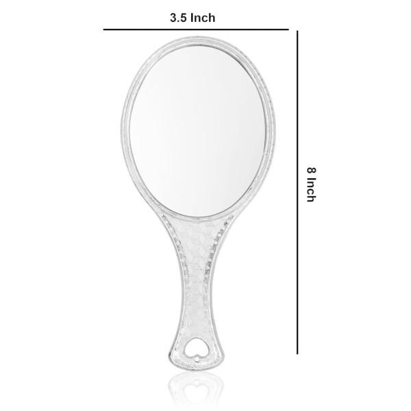 Victor Enterprises Plastic Handheld Mirror With Handle 3.5 Inch (Pack