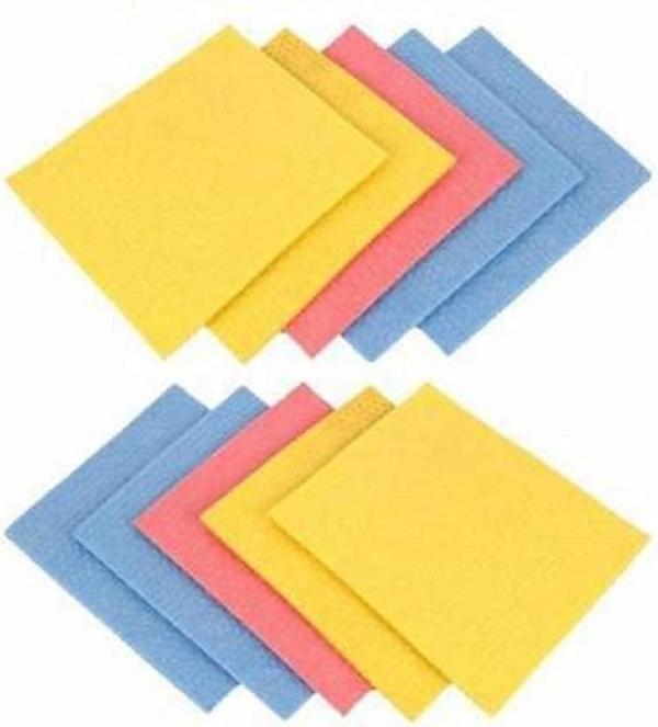 Shopimoz Cleaning Cellulose Sponge Cloths Absorbent Wipes Clean Kitchen