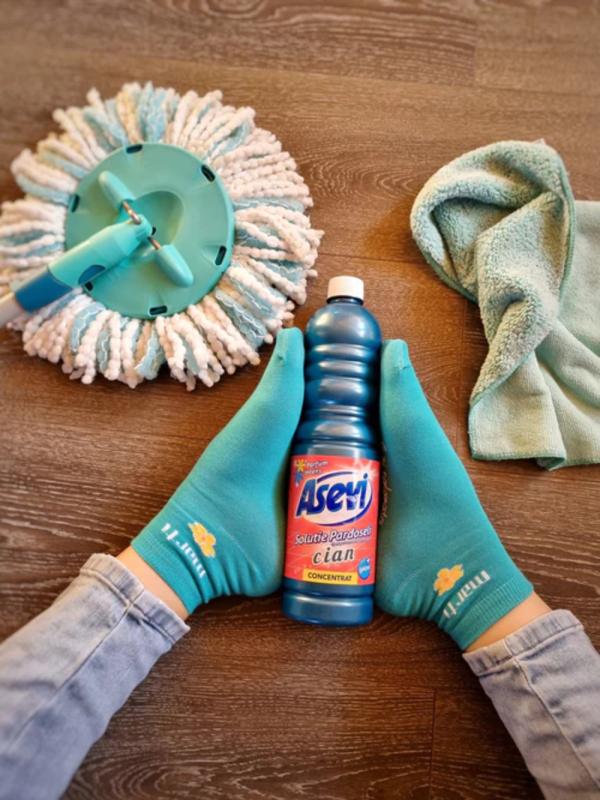 ASEVI Concentrated Powerful Dirt Repelling Floor Cleaner with Lasting Fragrance ,Cian1 Liter