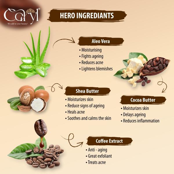 Caryl Coffee Moisturizing Lotion For Day & Night Moisturization For