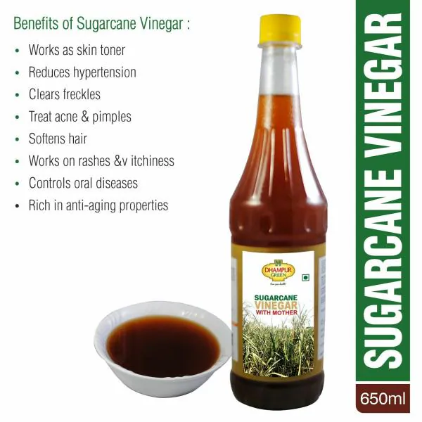 Dhampur Green Sugarcane Vinegar 650ml Sirka For Cooking JioMart