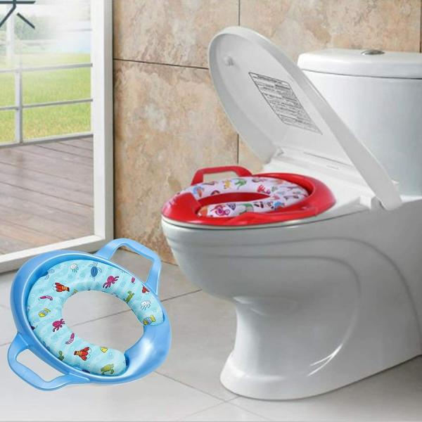 Safeokid Soft Cushioned Potty Seat Training With Easy Grip Handles