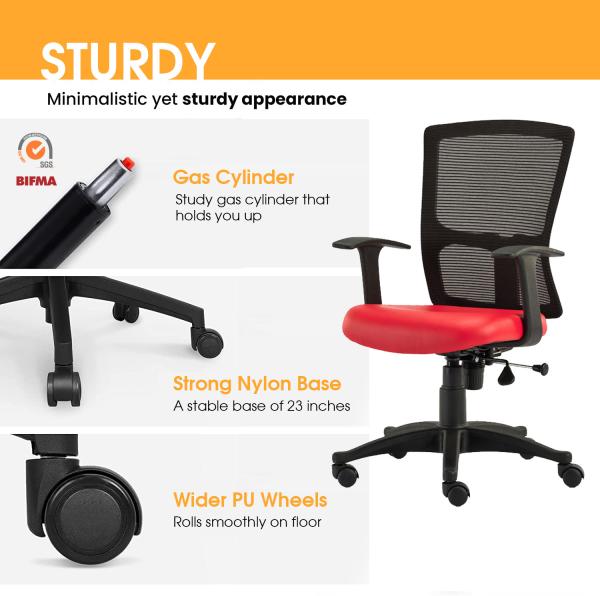 HOF F506 Mesh MidBack Metal Base Height Adjustable Work from Home