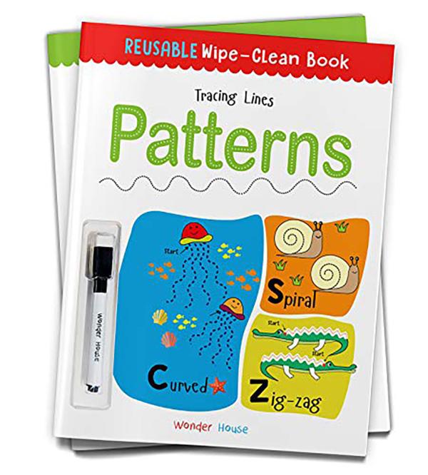 Reusable Wipe And Clean Book TracingLines Patterns Trace And Practice