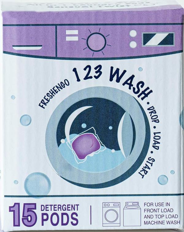 FRESHENGO 123 Wash Laundry Liquid Detergent Pods Top & Front load