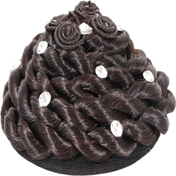 Shivarth Artificial Juda Accessories, Black Colour, Medium Stone Work