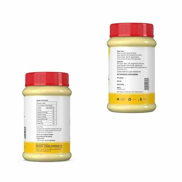 EXOTASTE Ginger Garlic Paste/Adrak Lahsun Chutneys for Cooking