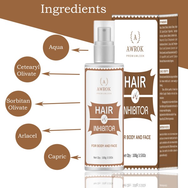 EIBHC Hair removal cream spray for men, permanent face hair removal