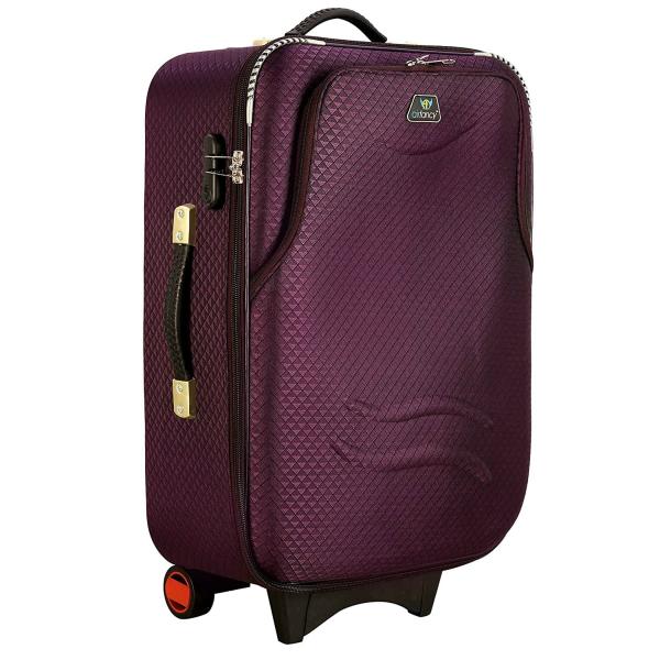 Airfancy Purple Spinner Luggage Suitcase With Number Lock (Set Of 2