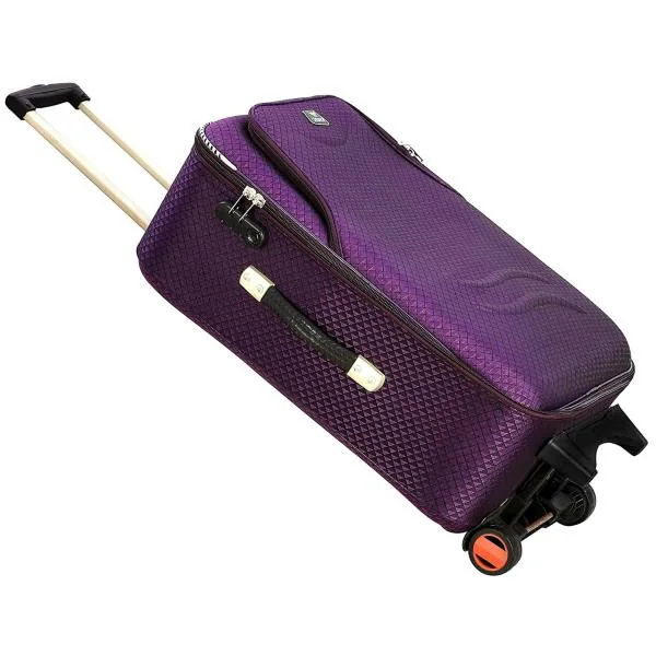 Airfancy Purple Spinner Luggage Suitcase With Number Lock (Set Of 2