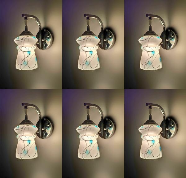 P R PRASHANT Glossy Blue Wall Lamp Surface Mounted (Pack of 6) JioMart
