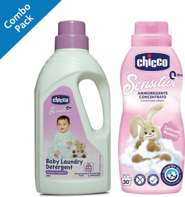 Chicco Laundry Detergent 1000 ml And Liquid Detergent Softene Delicate
