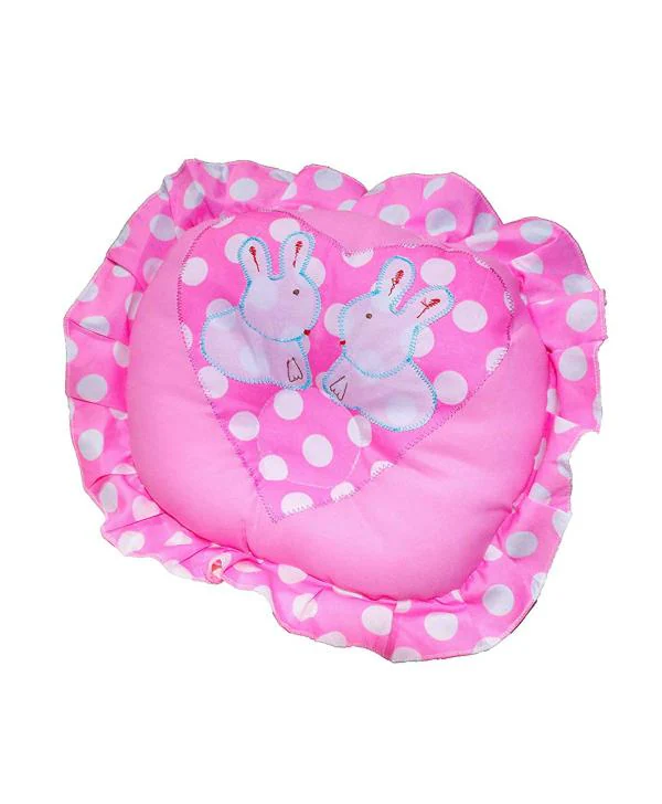 Fancy Walas Pink Takiya Cotton Fabric Cartoon Face Children U Shape Feeding  And Nursing Pillow Neck Support Pillow - JioMart