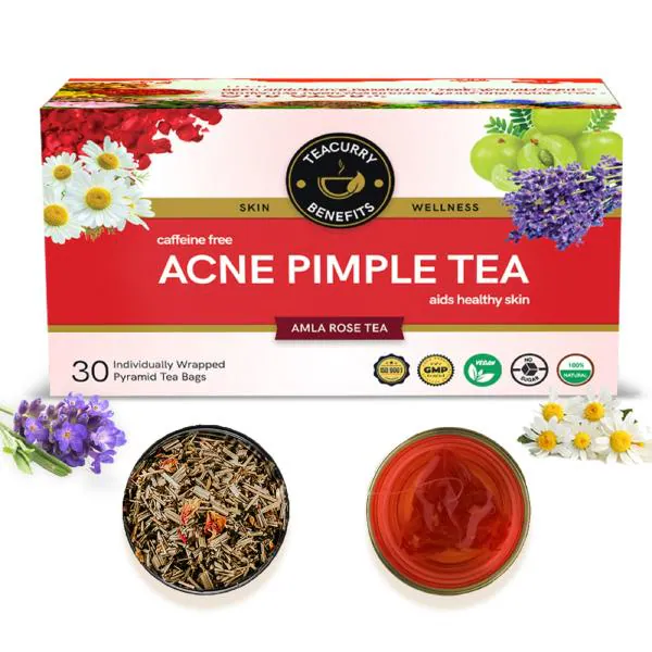 TEACURRY Acne Tea (1 Month Pack 30 Tea Bags) Helps in Pimples