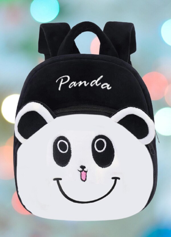 Frantic Kids Soft Cartoon Velvet Animal Plush School Backpack Bag For 2 To  5 Years Girls/Baby/Boys/Toddler -Picnic, Nursery, Preschool  (BlackPanda_2022) - JioMart