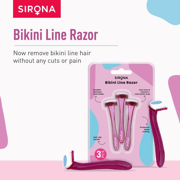 Sirona Bikini Line Razors 3 Razors JioMart