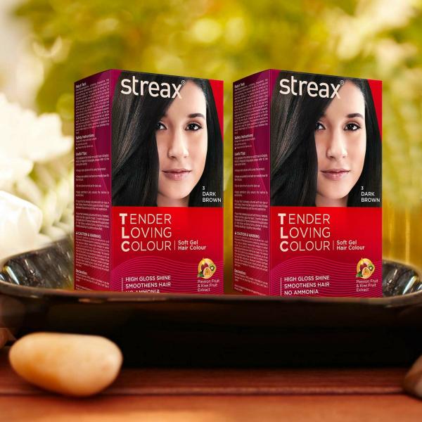 Streax Dark Brown Hair Color For Men And Women, 170 Ml - JioMart