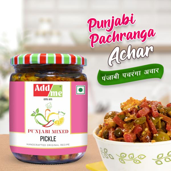 Add Me Mixed Pickles 500gm Home Made Recipe Mango Chilli Lemon Carrot