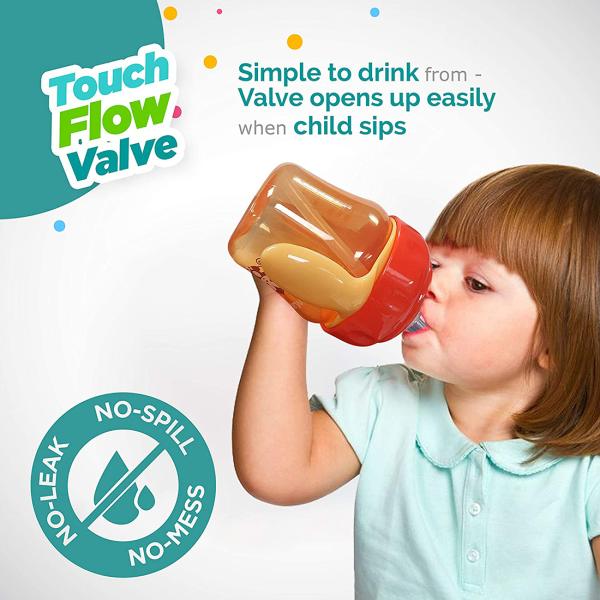 Luvlap Orange Banana Time Anti Spill Sippy Cup With Silicone Spout And Straw 6 M 150 Ml Jiomart