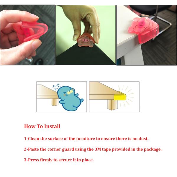 Safeokid Tiger Shaped, Compact Corner Safety For Sharp Corners