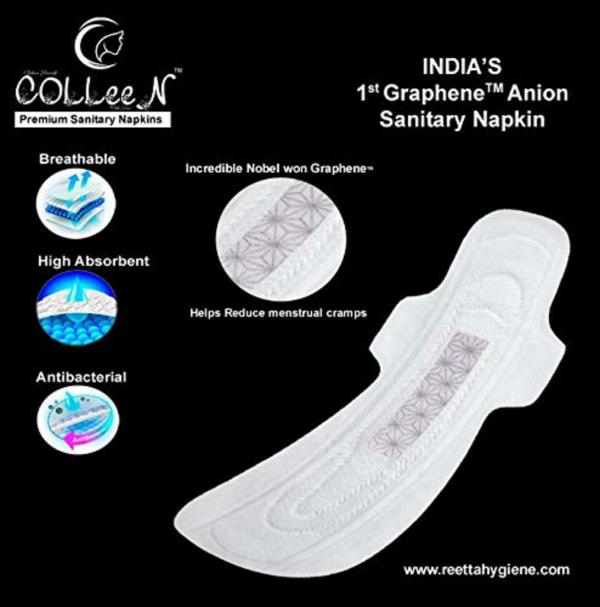COLEEN Premium Sanitary Napkins Graphene Anion Sanitary Napkins 330 mm