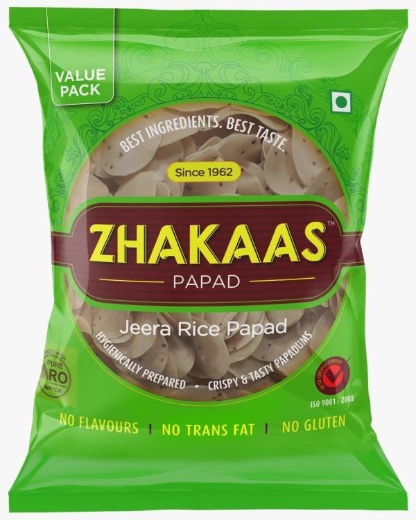 ZHAKAAS RICE PAPAD JEERA 500 GM PACK OF 4 JioMart