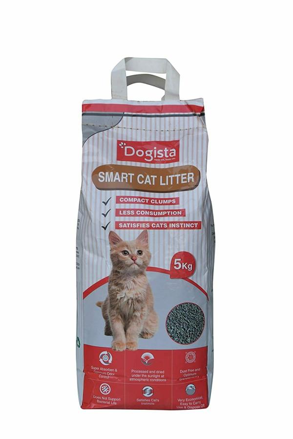 DOGISTA SMART CAT LITTER NATURAL 5KG EASY SMART CLUMP,DUST FREE