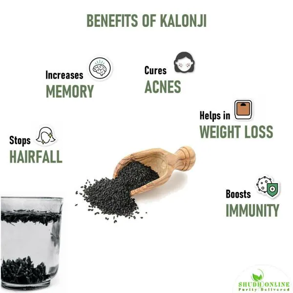 Shudh Online Nigella Seeds (50 g), Kalonji Black Seeds Packet Organic