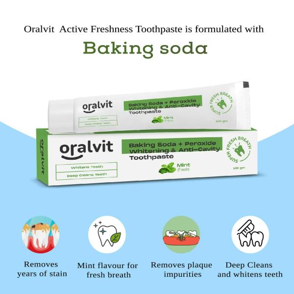 Oralvit Baking Soda And Peroxide Toothpaste JioMart