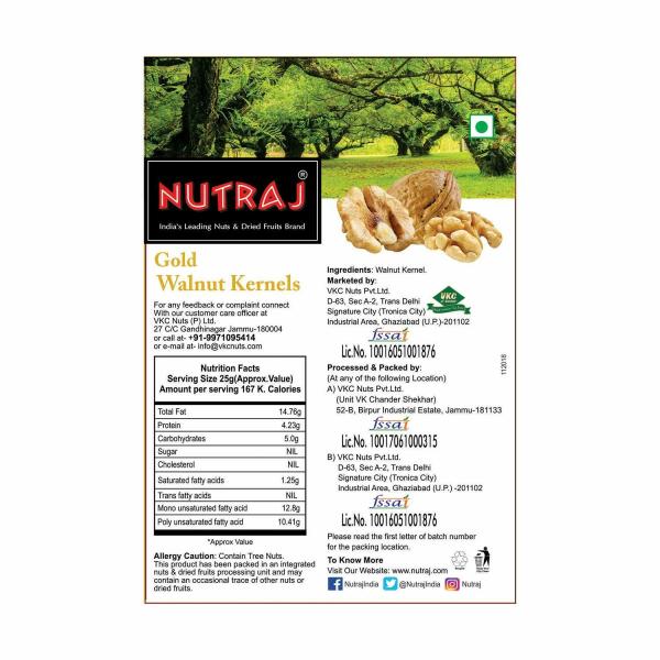 Nutraj Gold Walnut Kernels Vacuum Pack 250g JioMart