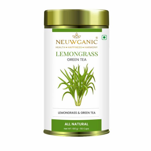 Neuwganic Lemongrass Green Tea Indian Natural Green Tea Weight