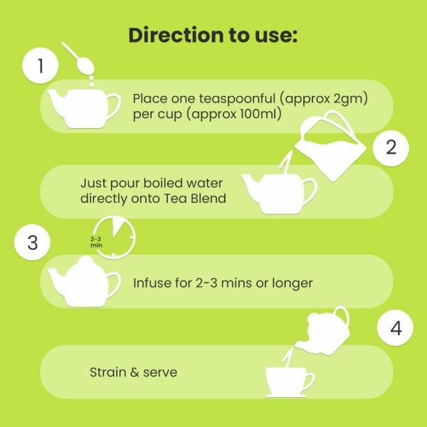 Neuwganic Lemongrass Green Tea Indian Natural Green Tea Weight