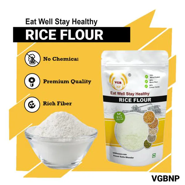 VGBNP 100 Natural & Original Rice Flour ( Chawal Ka Atta) Pure Rice