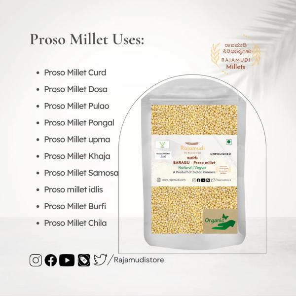 Rajamudi Vegetarian Baragu Proso Millet 500 G JioMart