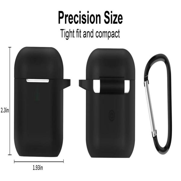 Inclu Silicone Front And Back Case With Keychain For Boat Airdopes 131