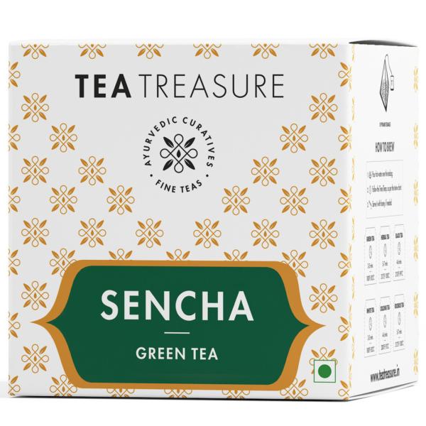 Tea Treasure Sencha GreenTea 10 tea Bags JioMart