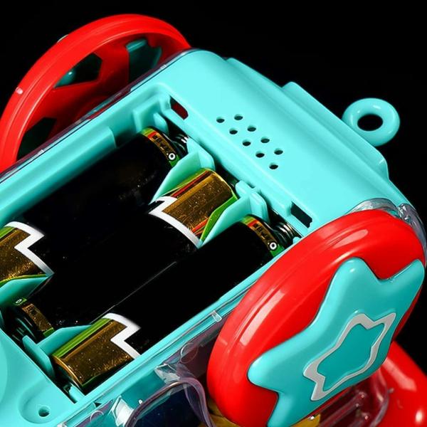 MIMY Transparent Train Engine Original Toy for Kids Electric Mechanical Moving Original Gear