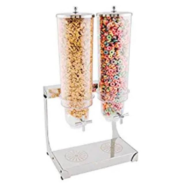 Sepla Stainless Steel Dual Cereal Dispenser 8L JioMart