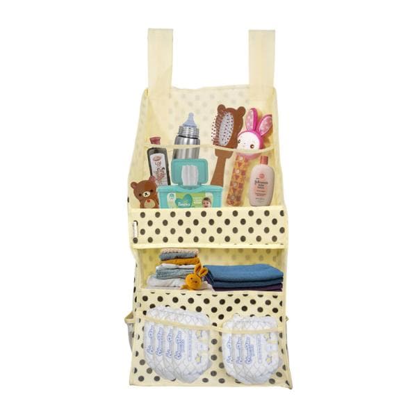 PrettyKrafts Hanging Diaper Caddy Crib Diaper Organizer Diaper Stacker