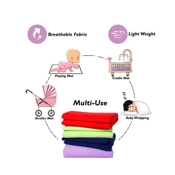 Elementary Smart Dry Waterproof Medium Bed Protector Sheet Pack of 2