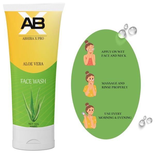AbhiraX Pro Aloe Vera Face WashFor Reduce Pimple & Clear Complexion