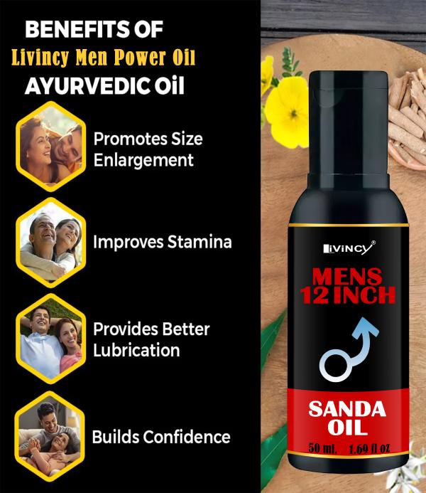 LIVINCY 12inch japani oil men Power Japani Oil ayurveduc formula SANDA oil Men JioMart