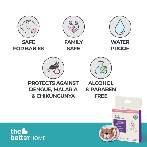 The Better Home Natural Mosquito Repellent Patches for Babies Pack of